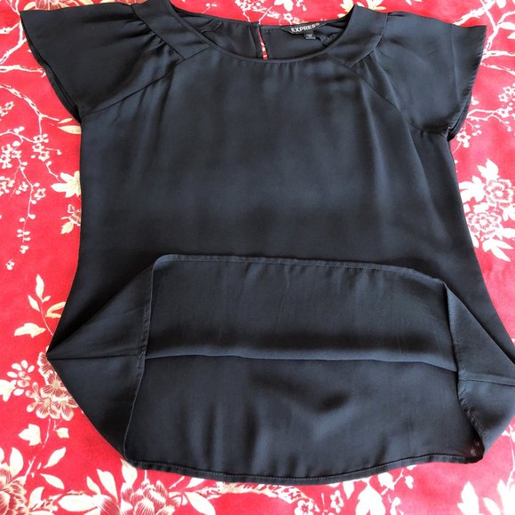 Superb Flutter Sleeve Chiffon-Like Blouse XS from Express - Picture 7 of 16